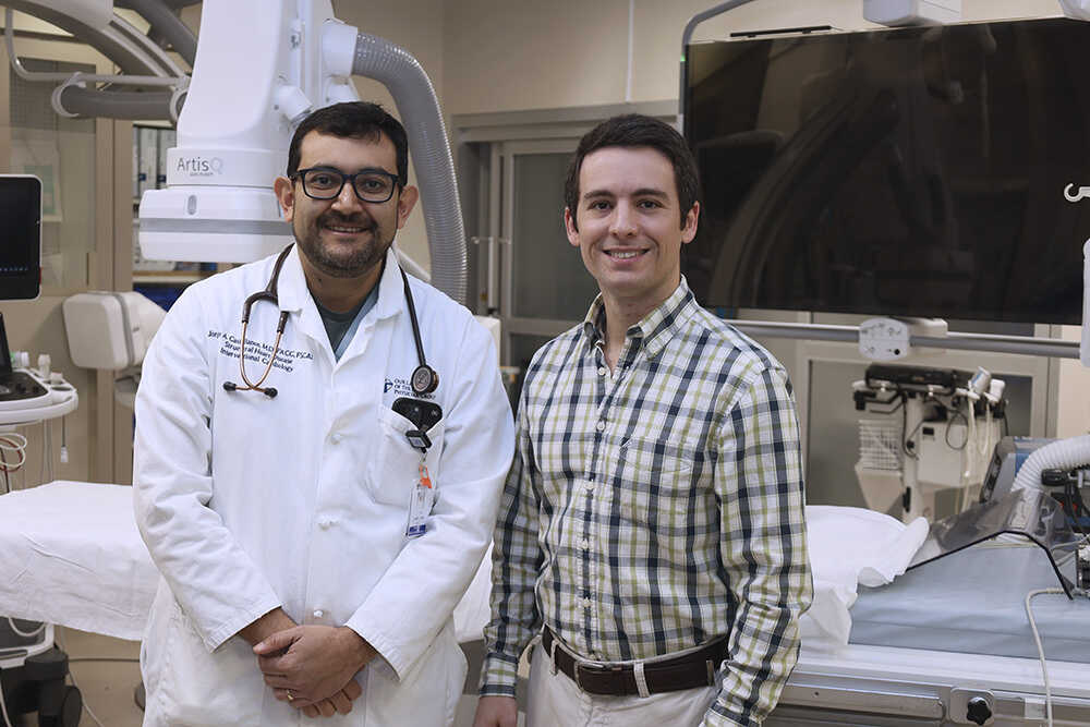 Dr. Jorge Castellanos and LSU BAE Assistant Professor Bruno Rego