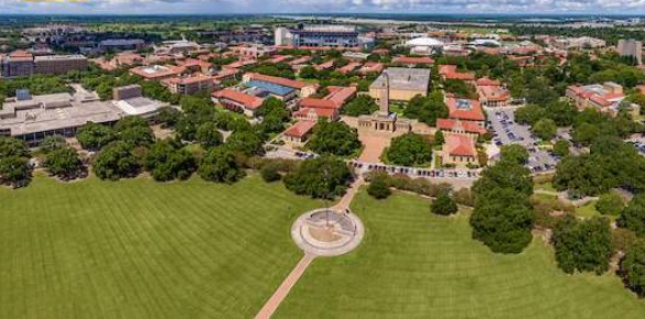 Ariel shot of LSU Campus