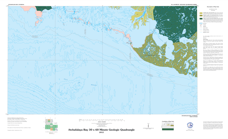 Atchafalaya Bay 100k Geology