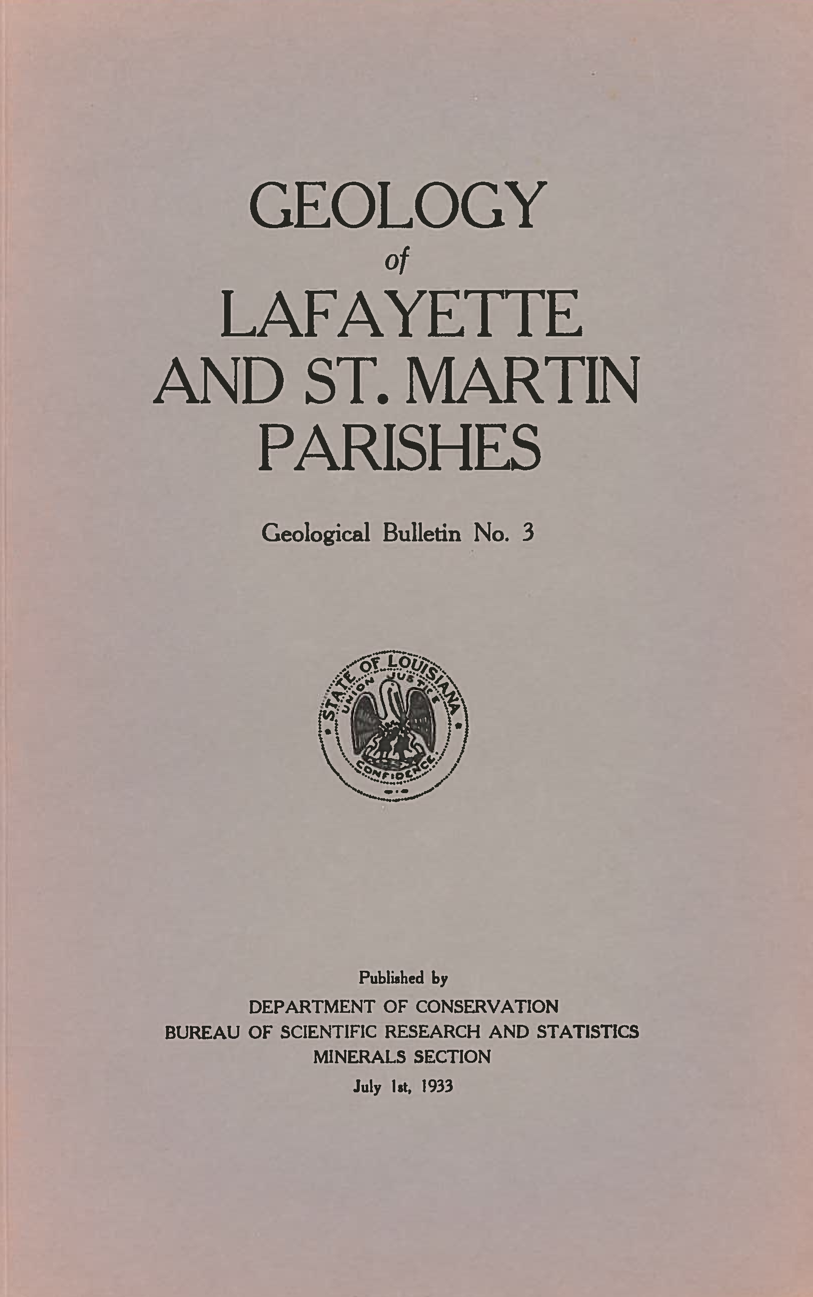 Geology of Lafayette and St. Martin Parishes Geology of Lafayette and St. Martin Parishes