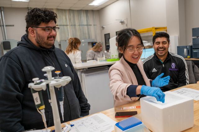 Dr. Vonny Salim with graduate students